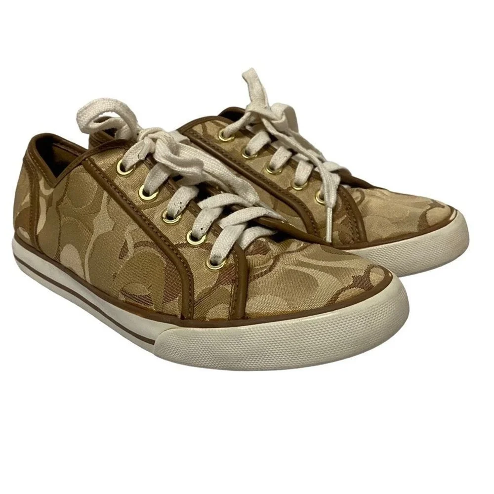 Coach Dee Allover CC Print Sneakers for‎ Women Sz 7B